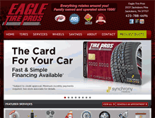 Tablet Screenshot of eagletirepros.com